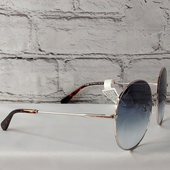 'SALVADOR FERRAGAMO' SMOKY-EYE LENSE ROUND FRAME SUNGLASSES & CASE SET - Picture 4 of 16